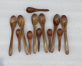 Onlinecraft Ch2808 Wooden Table Spoon Set (Pack Of 4)