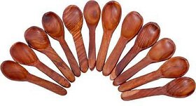 Onlinecraft Ch2930 Wooden Table Spoon Set (Pack Of 10)