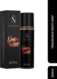 Nisara Kiss & Tell Long Lasting Floral Fragrance Body Mist Spray For Women Body Mist - For Women (200 ml)