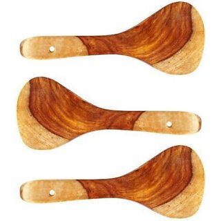 Onlinecraft Ch2938 Kitchen Tools Wooden Spatula (Pack Of 3)