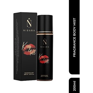 Nisara Kiss & Tell Long Lasting Floral Fragrance Body Mist Spray For Women Body Mist - For Women (200 ml)