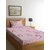 Ambra Linens 140 TC Cotton Single Cartoon Flat Bedsheet (Pack of 1, Baby Pink)