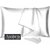 Ambra Linens Plain Pillows Cover (Pack of 2, 40 cm*70 cm, White)']