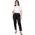 YUVAA Women's Regular Fit COTTON PANT ,Stunning Outfit with Boutique Dress Designs, Stylish Party Dresses(BLACK) |S|