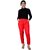 YUVAA Women's Regular Fit COTTON PANT ,Stunning Outfit with Boutique Dress Designs, Stylish Party Dresses(RED) |3XL|