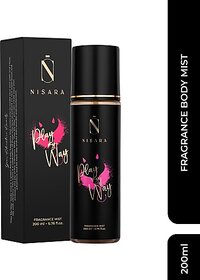 Nisara Play My Way Long Lasting Fruity Fragrance Body Mist Spray Perfume Body Mist - For Women (200 ml)