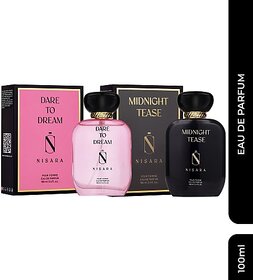 Nisara Dare to Dream    Midnight Tease Eau De Perfume 100ml X 2 Eau de Parfum  -  200 ml (For Women)