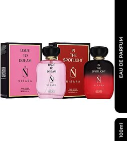 Nisara In the spotlight    Dare to Dream Eau De Perfume 100ml X 2 Eau de Parfum  -  200 ml (For Women)