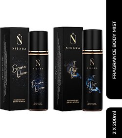 Nisara I Mist You  Drama Queen Fragrance Body Mist (2x200ml) Body Mist - For Women (400 ml, Pack of 2)