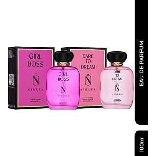 Buy Nisara Girl Boss Dare to dream Eau De Perfume 100ml X 2 Eau