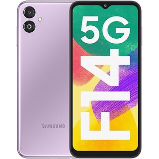                       Samsung Galaxy F14 5G (4 GB RAM, 128 GB Storage, B.A.E. Purple)                                              