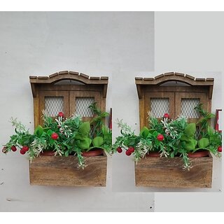 Onlinecraft Wooden, Iron Wall Shelf (Number Of Shelves - 2, Brown, Brown) Onlinecraft Wooden, Iron Wall Shelf (Number Of Shelves - 2, Brown, Brown)