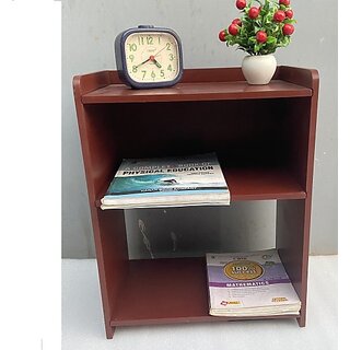                       Onlinecrafts Wooden Wall Shelf (Number Of Shelves - 3, Brown)                                              
