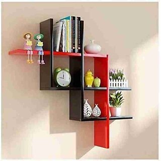 Onlinecraft Onlinecraft New Plus Wooden Wall Shelf (Number Of Shelves - 3) Onlinecraft Onlinecraft New Plus Wooden Wall Shelf (Number Of Shelves - 3)