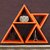 Onlinecraft Wooden Wall Decor Wooden Wall Shelf (Number Of Shelves - 4, Orange)
