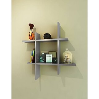                       Onlinecraft Bedroom Wall Decor Wooden Wall Shelf (Number Of Shelves - 1, Beige)                                              