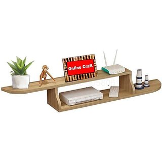 Onlinecraft Wooden Wall Shelf (Number Of Shelves - 1, Black) Onlinecraft Wooden Wall Shelf (Number Of Shelves - 1, Black)