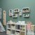 Onlinecraft Wall Shelf (White ) Long 3 Ka Double Wooden Wall Shelf (Number Of Shelves - 6, White)