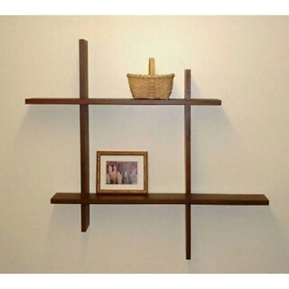 Onlinecraft Wooden Shelf ( Brown ) Mota Plus Wooden Wall Shelf (Number Of Shelves - 6, Brown) Onlinecraft Wooden Shelf ( Brown ) Mota Plus Wooden Wall Shelf (Number Of Shelves - 6, Brown)