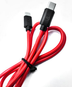 Twance TC20R PVC- Type C to Type C fast charging and data transfer Cable, 1M, Red