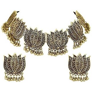                       Canna India Vasumat Alloy GoldPlated Gold Jewel Set Pack Of 1                                              