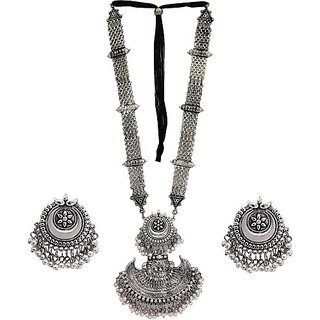                       Canna India Vasumat Alloy Silver Jewel Set Pack Of 1                                              