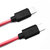Twance TC20R PVC- Type C to Type C fast charging and data transfer Cable, 1M, Red