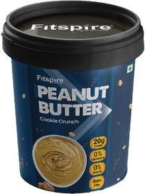 Fitspire Peanut butter cookie crunchy  - 400gm  23 gm protein  0 cholesterol  0 Trans fat  Giuten Free