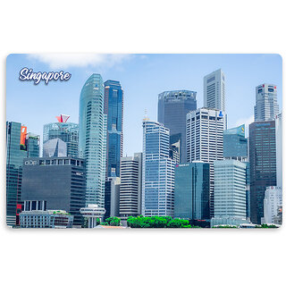 EVERCAREGIFTS Singapore Country Fridge Magnet Tourism Souvenir Singapore Fridge Magnet Home Decor Gifts For Tourists