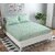 Quirky Home Premium Glace Cotton Elastic Fitted Full Bedsheet | Queen Size Wrinkelefree Bedsheet | Green Madangles