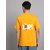 Sthulas Printed Men Round Neck Yellow T-Shirt