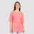 Sthulas Solid Women Round Neck Pink T-Shirt