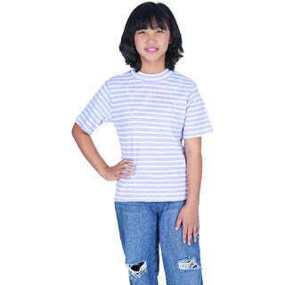                       Kid Kupboard Cotton Girls T-Shirt, Multicolor, Half-Sleeves, Crew Neck, 8-9 Years KIDS5677                                              