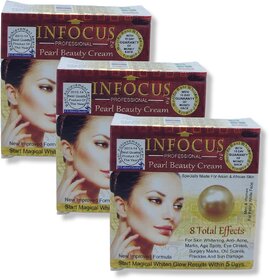 Infocus professional pearl beauty cream 18g (Pack of 3)
