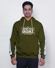 Richgoat Men Printed Green Sweatshirt