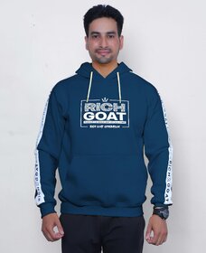 Richgoat Men Printed Blue Sweatshirt