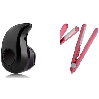                       Style Maniac Kaju Bluetooth Headset With Mic  Mini Hair Straightener.                                              