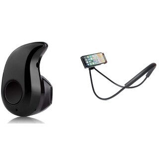                       Style Maniac Kaju Bluetooth Headset With Mic  Lazy Mobile Stand                                              