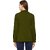Roarers Olive Green Poly Cotton Fleece Coat For Women