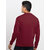 Richgoat Men Printed Maroon Sweatshirt