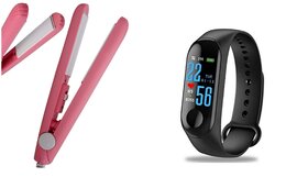 Buy Exclusive Style Maniac Hair Straightener  Fitness Tracker Smart Band