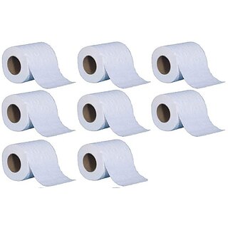 Brow Toilet Paper Roll 4 Ply 8 Rolls 120 Pulls Bright White Toilet Paper Roll (4 Ply, 120 Sheets)