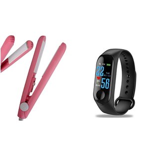                      Buy Exclusive Style Maniac Hair Straightener  Fitness Tracker Smart Band                                              