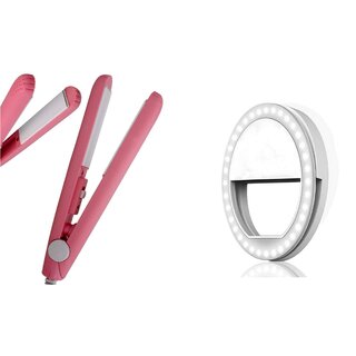                       Buy Exclusive Style Maniac Hair Straightener  Mini Slefie Ring Light                                              