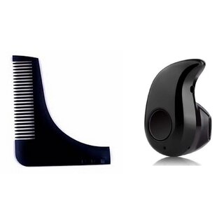                       Style Maniac Beard Shaper Tool Comb  Kaju Bluetooth Earbud                                              