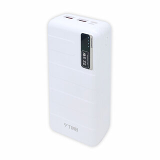                       TMB Electra-20 with 20000mAh (22.5W, Fast Charging) Lithium Polymer - White                                              