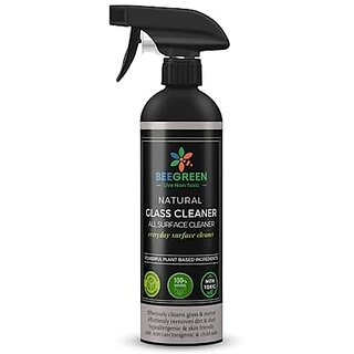 Beegreen All in One Glass Cleaner-500ml | All-in-one Cleaner| 100% Natural And Plant based Ingredients | Streak Free Cleaning | Non Toxic | Chemical Free | Alcohol And Sulphates Free | Family Safe