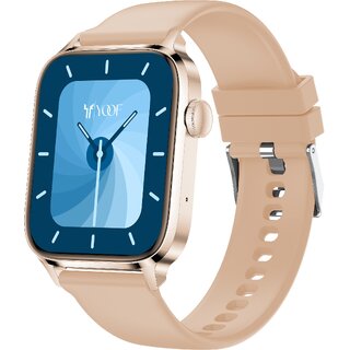                      MAGIC with 1.85 HD Display, Bluetooth Calling, Music Playback, Multi Sports mode  Voice Assistance Smartwatch - Gold                                              