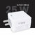 TMB Volt 1000 Travel Adapter with 25W Quick Charge Output 5.0A Mobile Charger included Detachable Cable - White
