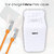 TMB Volt 1250 Travel Adapter with 35W Quick Charge, PD Output 5.0A Mobile Charger Included Detachable Cable - White